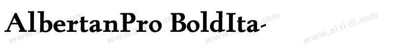 AlbertanPro BoldIta字体转换